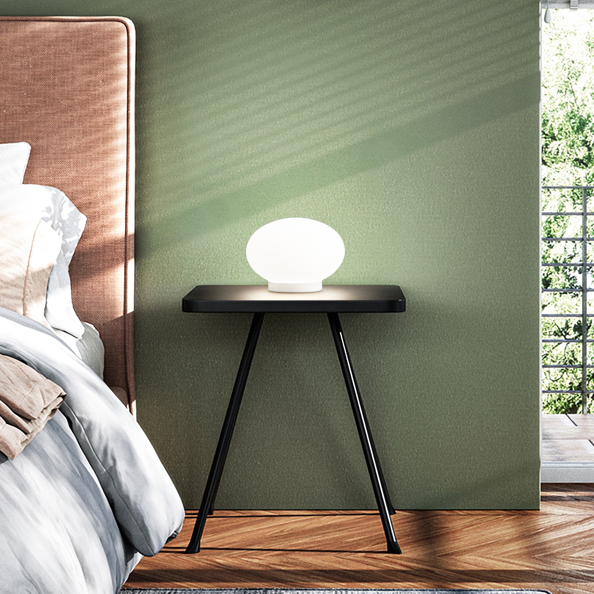 Lámpara de Sobremesa de Diseño Smarties Ø40cm Cristal Blanco | Ideal Lux