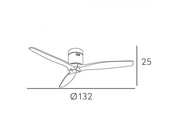 Ventilador Aguilon DC - Fabrilamp - Madera Haya