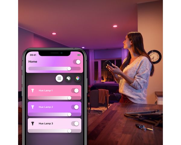Bombilla inteligente 4,2W GU10 White and Color Ambiance - Philips Hue