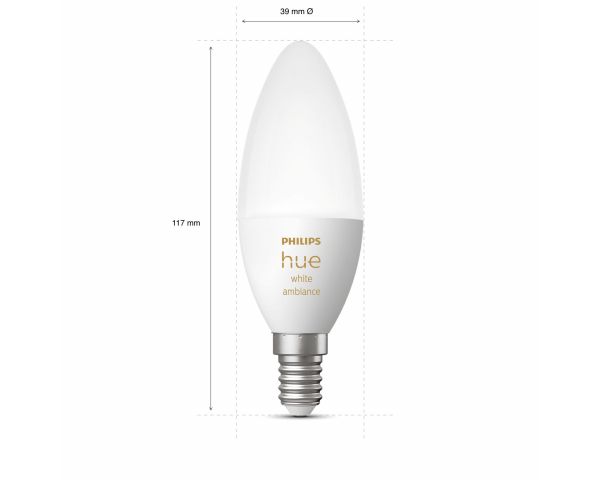 Bombilla Inteligente 4W E14 White Ambiance - Philips Hue