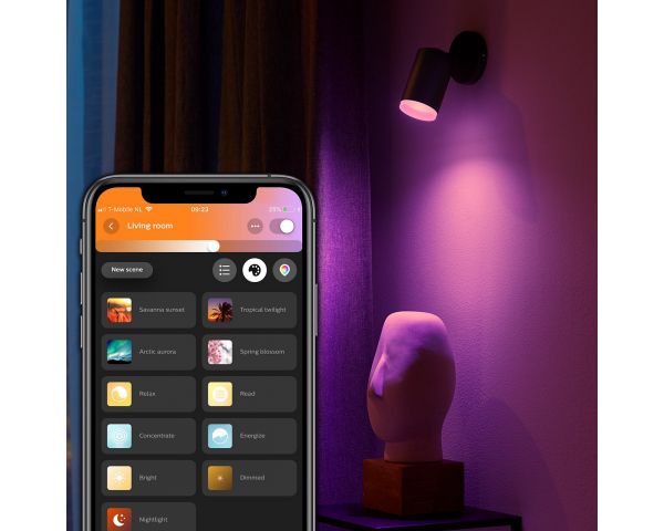 Foco FUGATO - Philips Hue - Negro