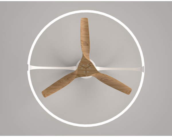 Ventilador Nepal - Mantra Iluminación - Madera Haya