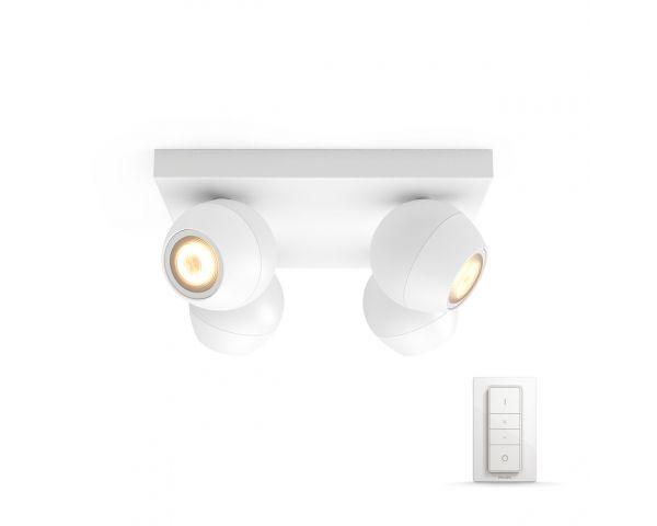 Foco de cuatro luces BUCKRAM - Philips Hue - Blanco