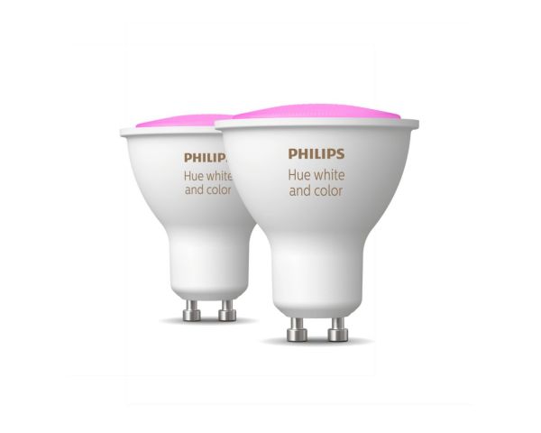 Pack bombillas inteligentes 4,3W GU10 White and Color Ambiance - Philips Hue