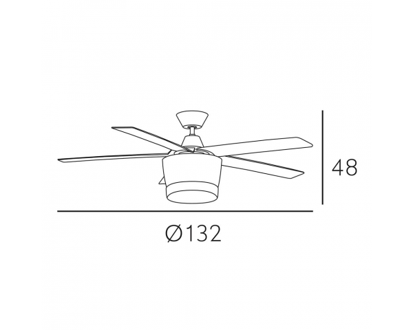 Ventilador Bali - Fabrilamp - Cromo