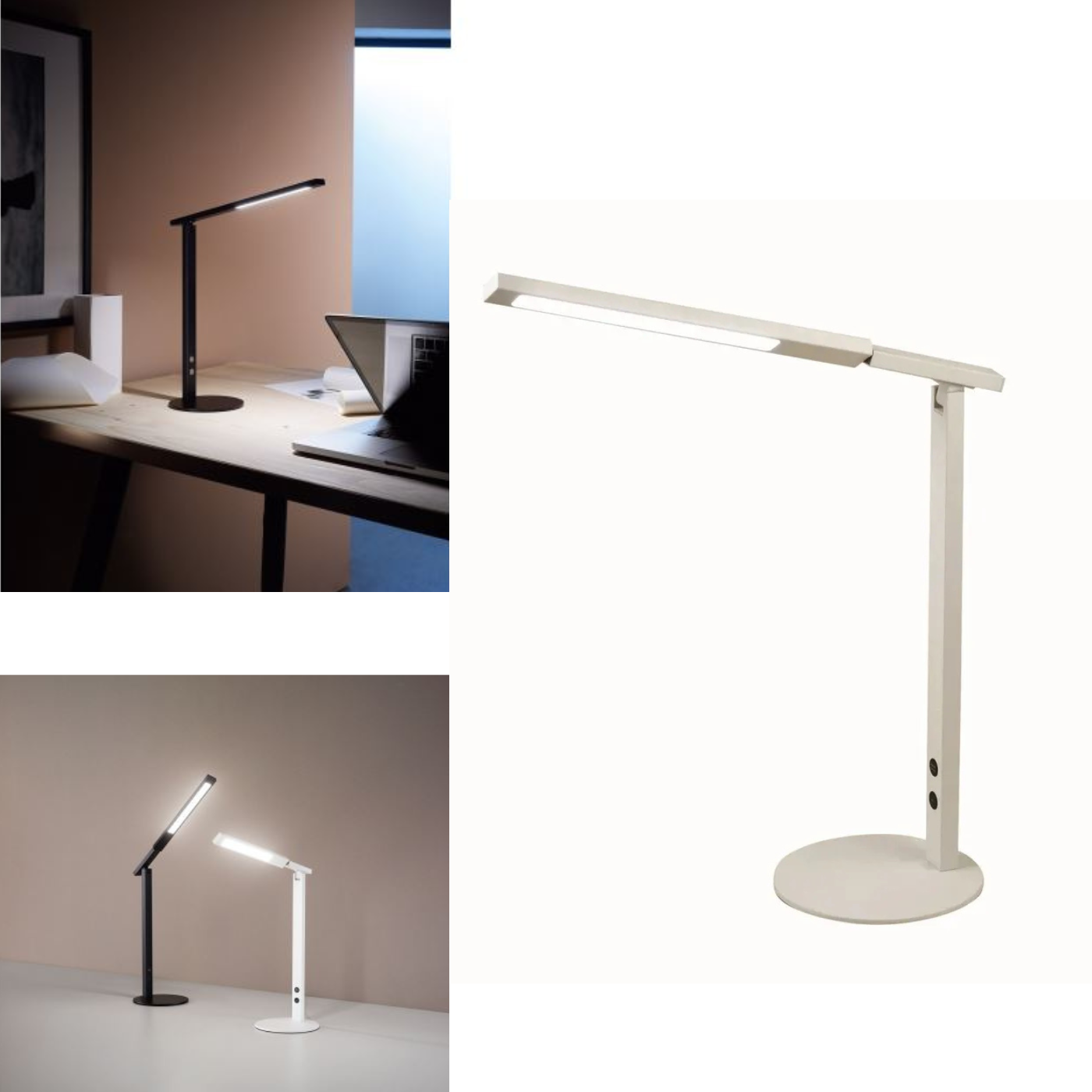 Lámpara de mesa LED regulable /10W/230V 3000-6000K negro | Fabas Luce