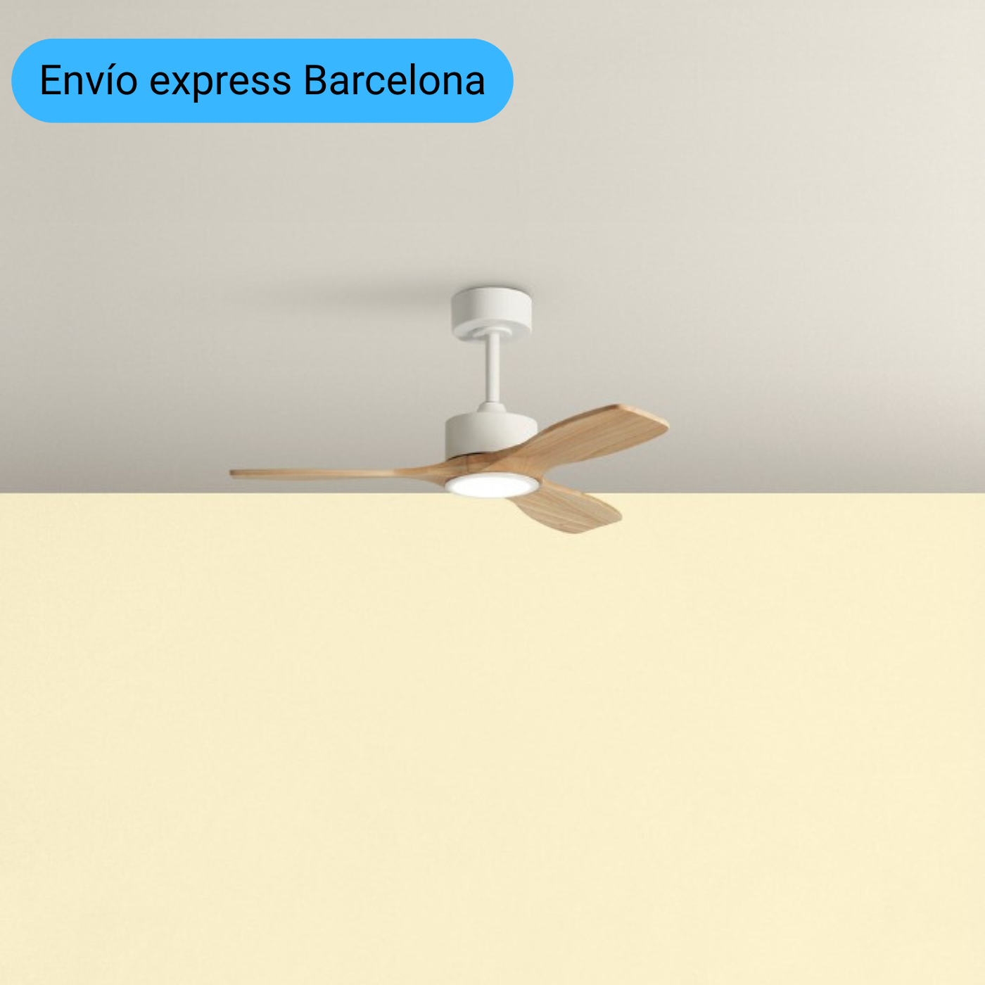 VENTILADOR SANTORINI XS BLANCO NATURAL | MDC