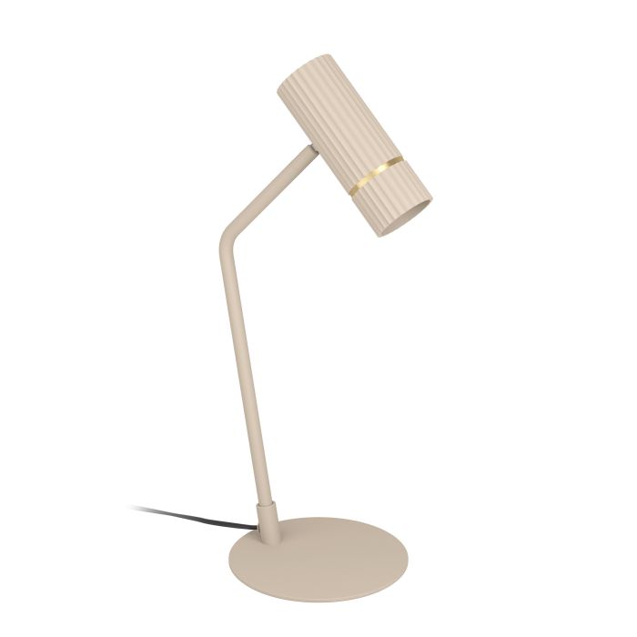 Caminia Lámpara de mesa led con 1 bombilla gu10 color Arena | Eglo