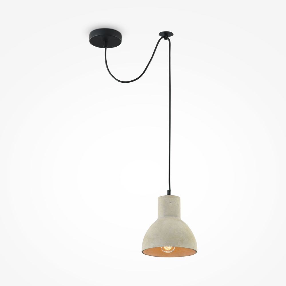 Lámpara Colgante Desplazable Maytoni Broni E27 60W Negro