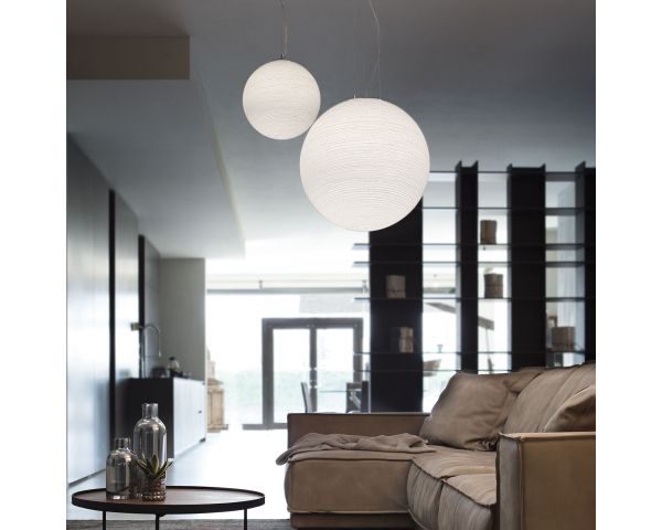 Lámpara colgante MAPA SP1 D30 - Ideal Lux - Blanco Riga