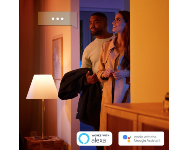 Foco de cuatro luces FUGATO - Philips Hue - Negro