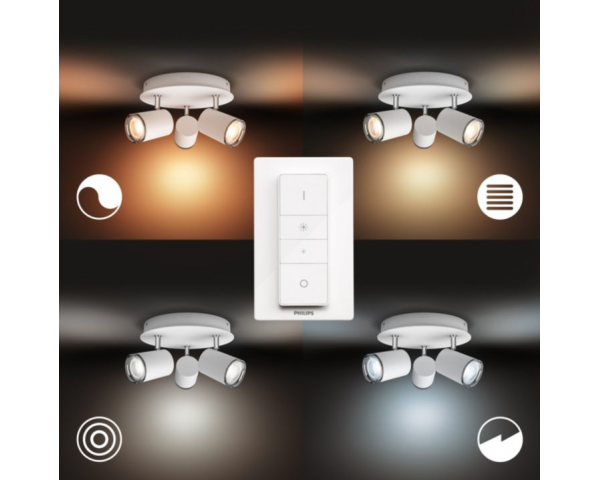 Plafón triple ADORE Bathroom - Philips Hue