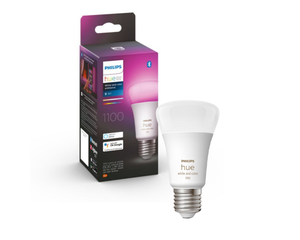 Comprar Bombilla inteligente 9W E27 White and Color Ambiance de Philips Hue