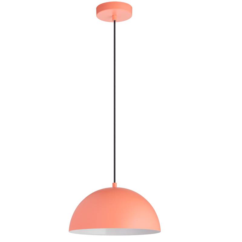 Lámpara colgante Goko 1L E27 aluminio  color:Coral | MDC