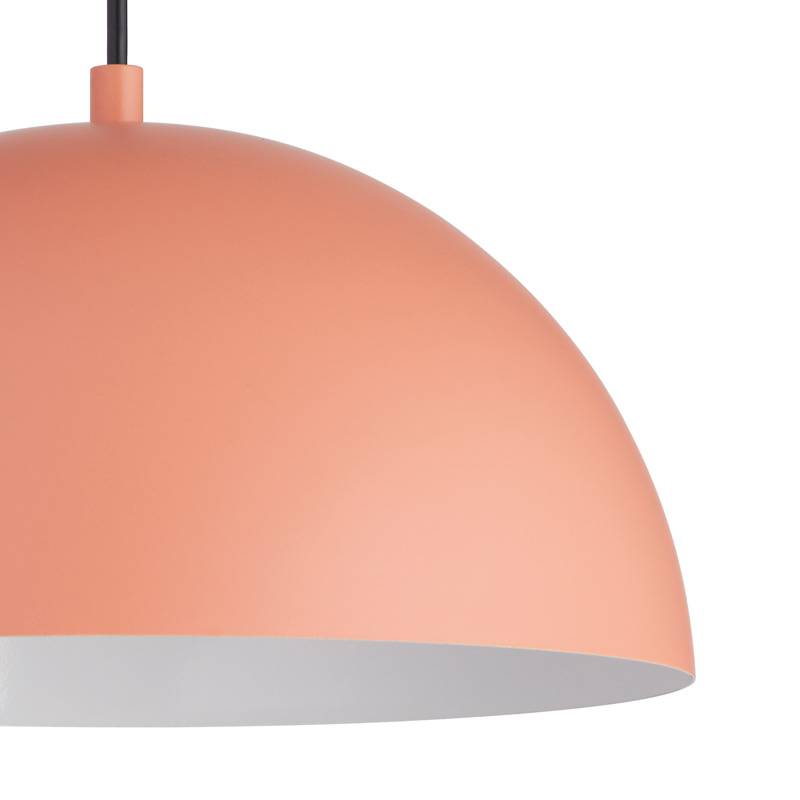 Lámpara colgante Goko 1L E27 aluminio  color:Coral | MDC