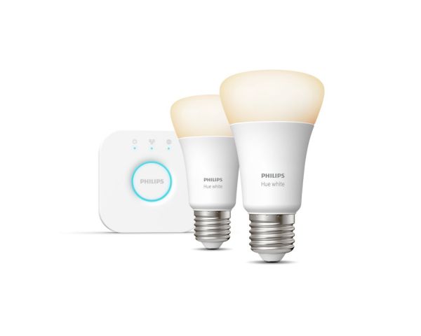 Kit de inicio iluminación inteligente 9,5W E27 White - Philips Hue