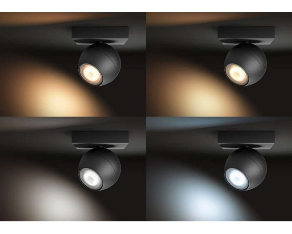 Foco BUCKRAM sin mando - Philips Hue - Negro