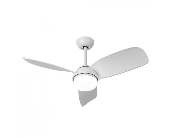 Ventilador HAUR DC 3 Aspas .6 VELOC.107D 2 TIJAS- Fabrilamp - Blanco