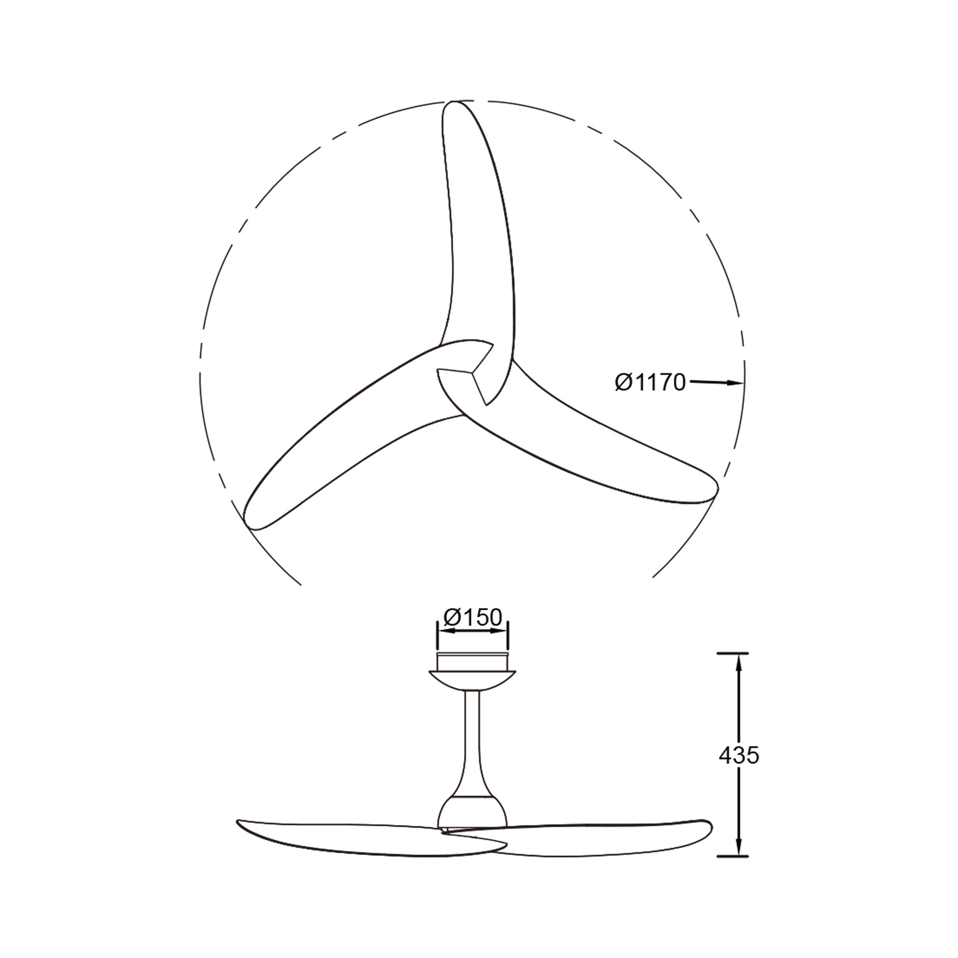 Ventilador Techo Ipanema L Blanco IP44 Exterior | Mantra