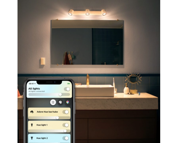 Foco triple ADORE Bathroom - Philips Hue