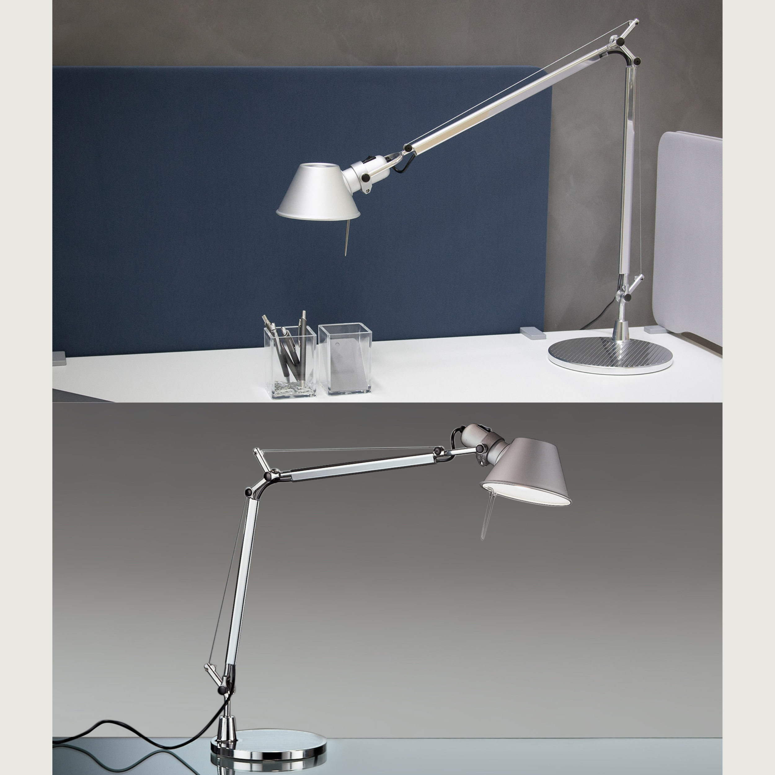 Artemide Tolomeo Wall - Aluminio - Cuerpo Lámpara