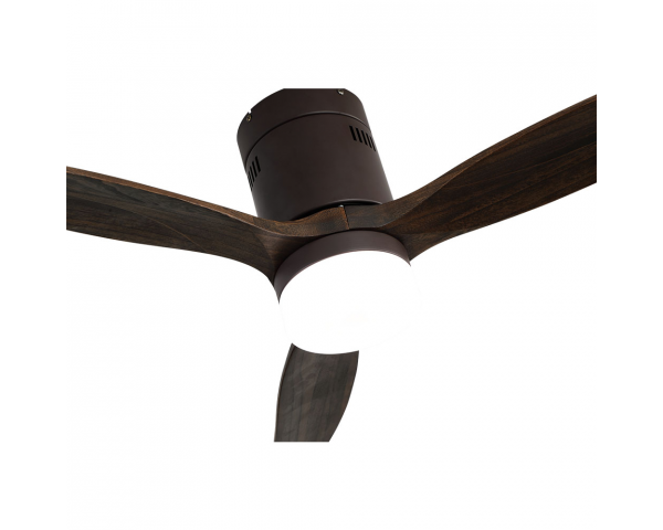 Ventilador Aguilon DC con luz - Fabrilamp - Marrón