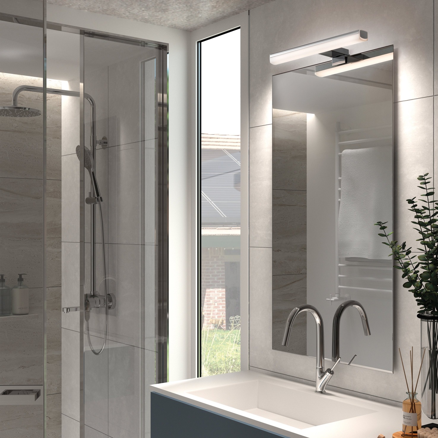 Aplique baño SLEET M | Exo Light