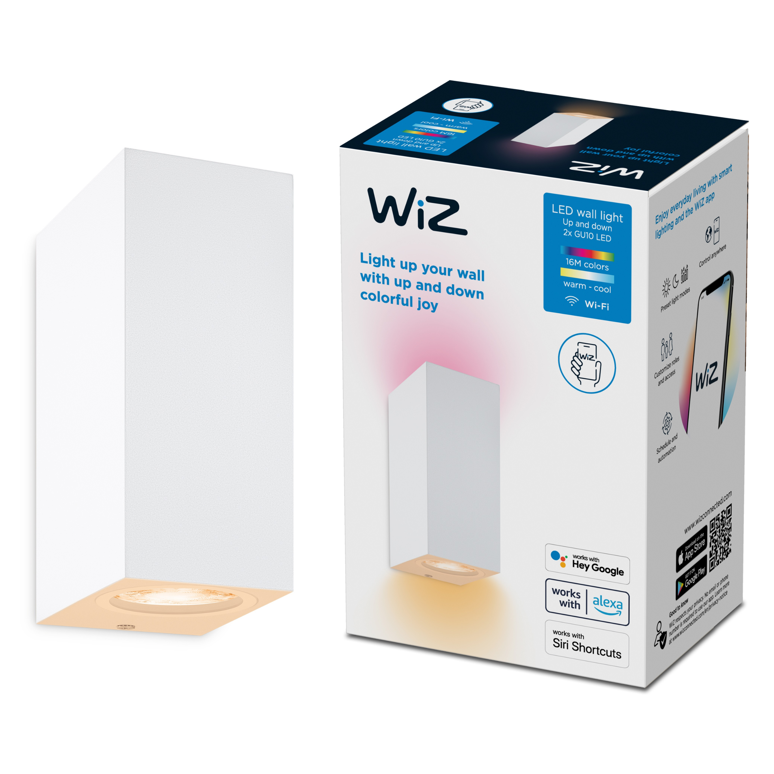 WiZ Spots 2x5W W 22-65K RGB Aplique