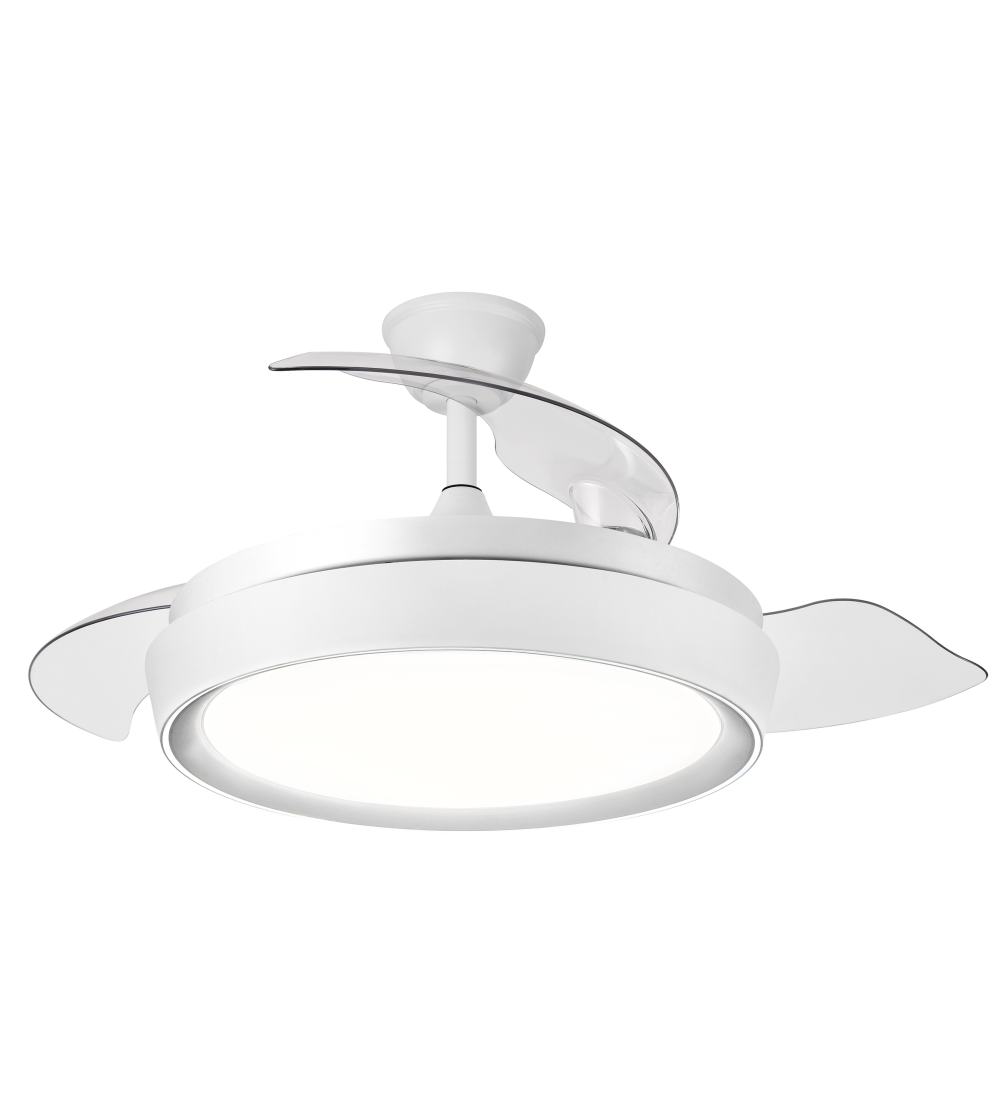 Ventilador de Techo LED Jueric Invest Niza Blanco Motor DC Ø1100 mm