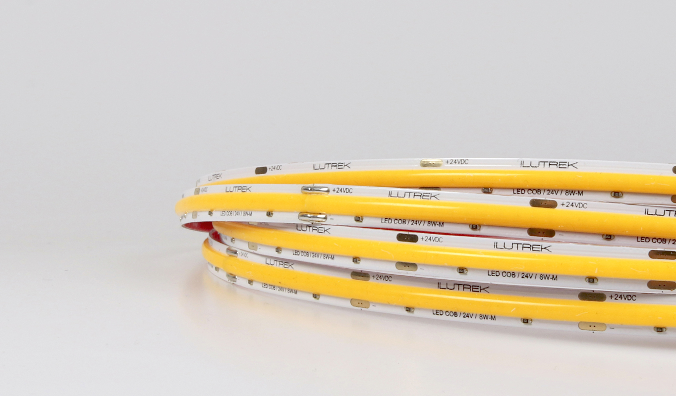 Tira Led COB - Parma ip 20 8w. 24v. 1 metro | Ilutrek