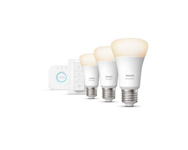 Kit de inicio iluminación inteligente 9,5W E27 White - Philips Hue