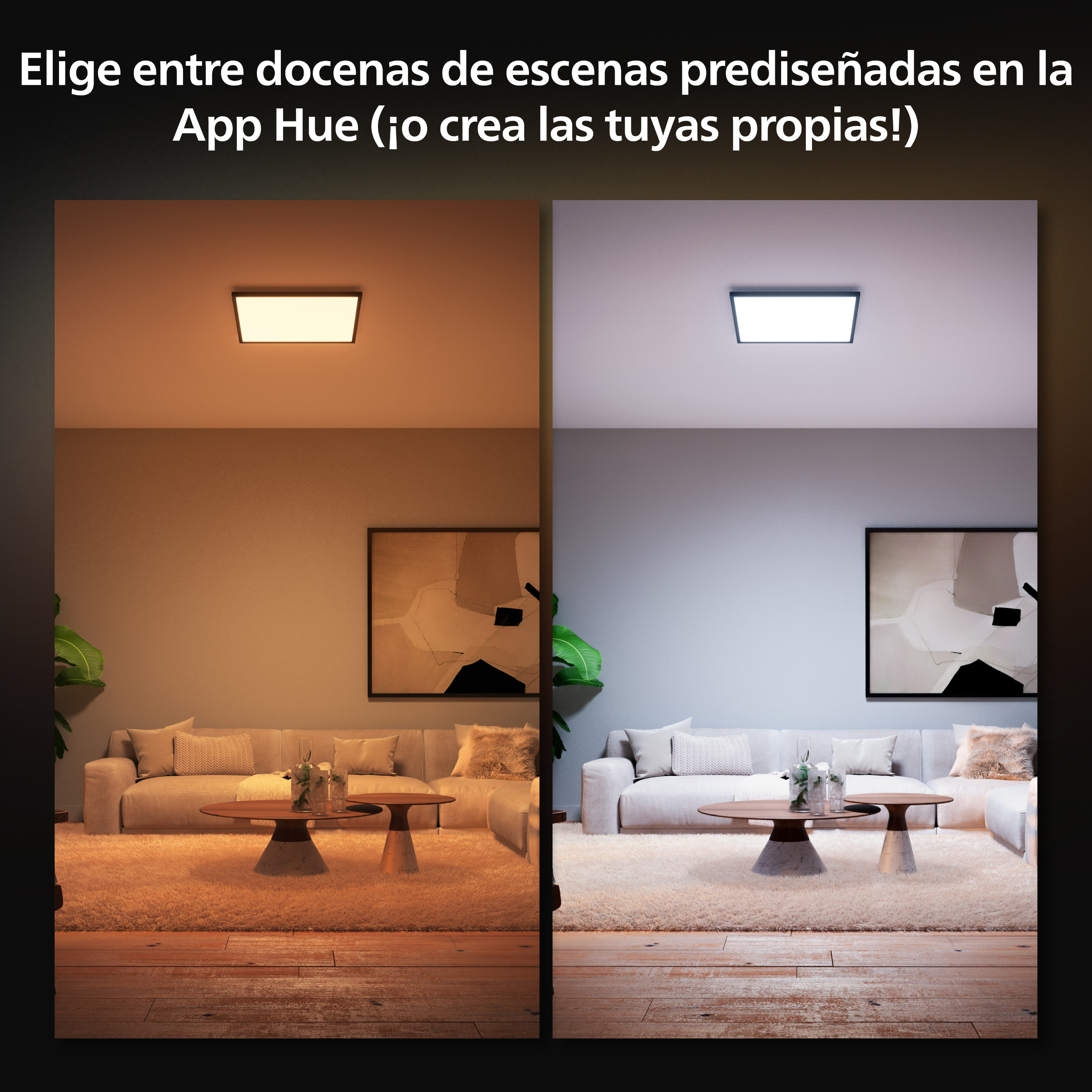 Lampara Led Tira Larga Pared 3 Tonos Interior Exterior 100