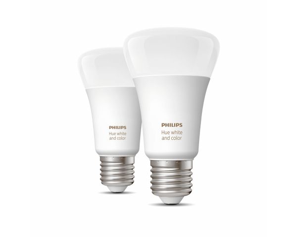 Pack bombillas inteligentes 9W E27 White and Color Ambiance - Philips Hue
