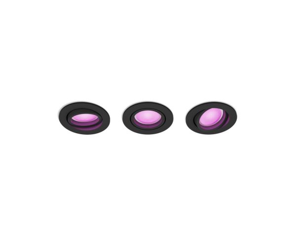 Foco empotrable CENTURA TRIPLE - Philips Hue - Negro